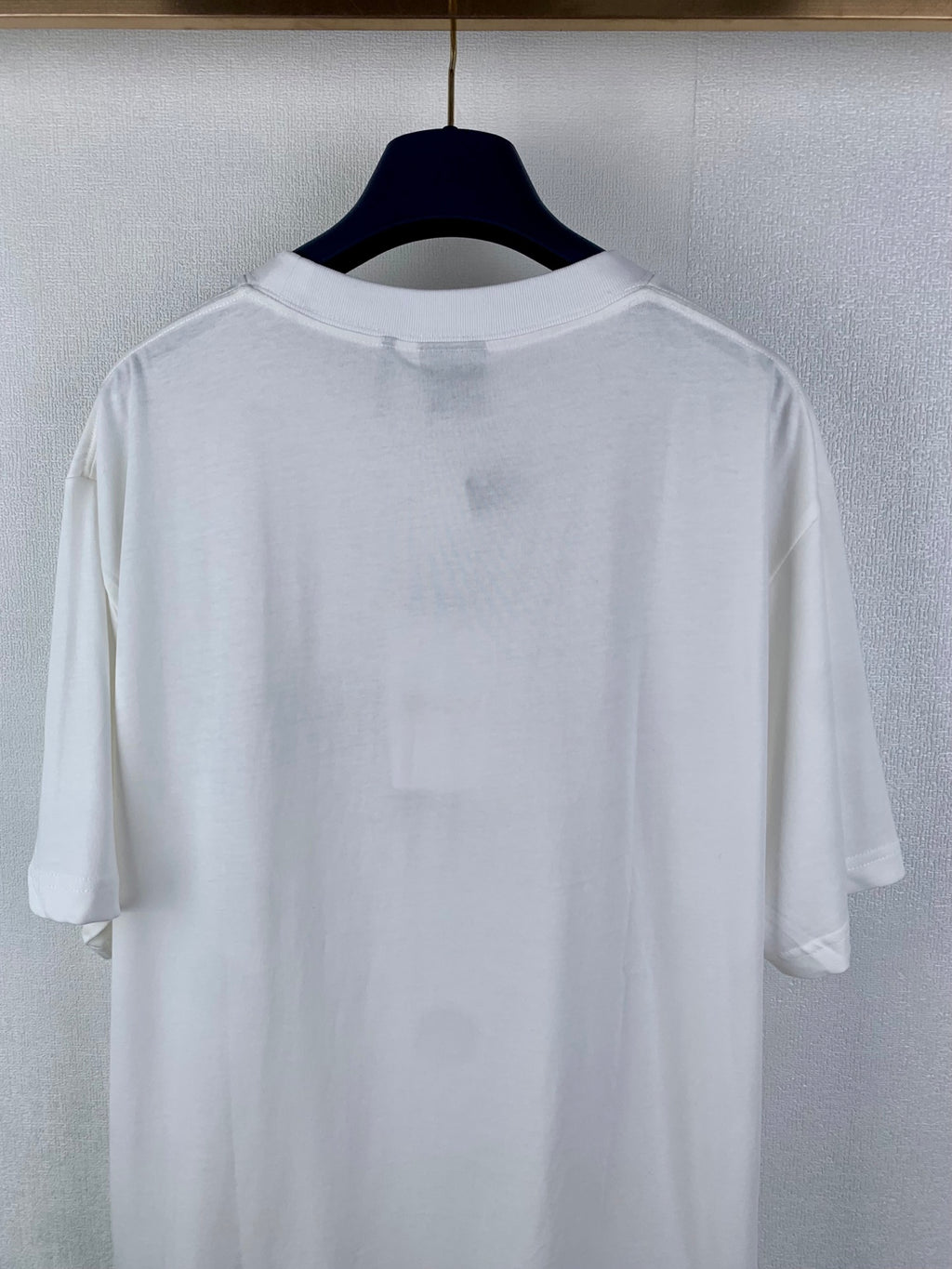 White short-sleeve T-shirt back view