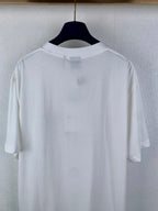 White short-sleeve T-shirt back view
