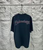 Balenciaga dark navy graphic short-sleeve t-shirt with large back wordmark print