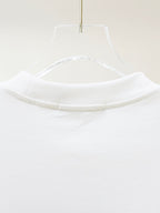 White Louis Vuitton T-shirt crew neck with ribbed collar detail