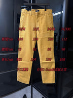 Ralph Lauren mustard-yellow pants with printed size labels