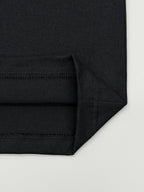 Black Prada T-shirt with stitched hem and side seam detail