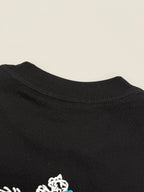 Black Prada T-shirt back collar with small white emblem detail