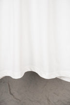 White Louis Vuitton T-shirt bottom hem with soft drape