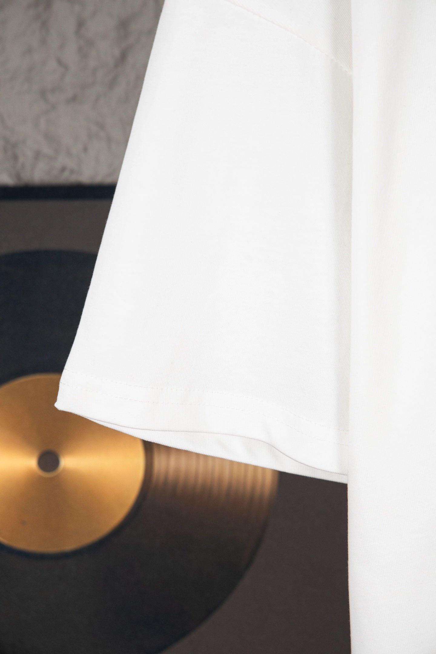 White Louis Vuitton T-shirt with straight hem and short sleeves