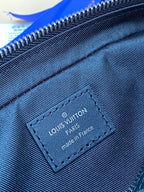 Louis Vuitton monogram bag interior label stitched near the zipper