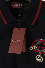 Gucci polo shirt with hang tag and red-trim collar