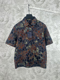 Louis Vuitton short-sleeve shirt with all-over multicolor graphic print and button front