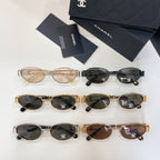Set of Chanel sunglasses with mixed frames and dark lenses