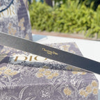 Dior belt strap with embossed "Christian Dior" "Paris" branding