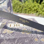 Dior belt strap close-up of printed or engraved “Christian Dior PARIS”