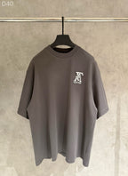 Louis Vuitton T-shirt, dark gray, crew neck, short sleeves, small chest logo patch