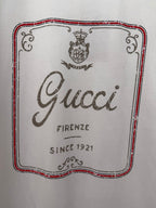Gucci T-shirt logo print with Firenze and Since 1921 text