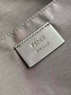 Fendi leather brand label reading “FENDI” and “MADE IN ITALY”
