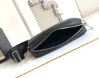 Fendi logo crossbody bag, top zip with double pull and adjustable strap.