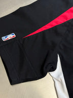 Balenciaga black jersey short sleeve with red shoulder stripe and small side patch