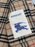 Burberry plaid lining with BURBERRY label
