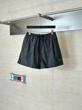 Balenciaga plaid shorts with elastic waistband and black drawstring