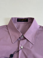 Louis Vuitton lilac short-sleeve shirt collar with button placket detail