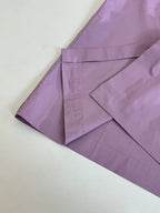Louis Vuitton lilac shirt sleeves and side seam with folded hem detail