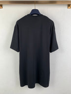 Dark gray crewneck T-shirt, back view with plain rear