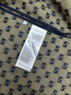 Gucci short-sleeve shirt care label and interior neckline trim