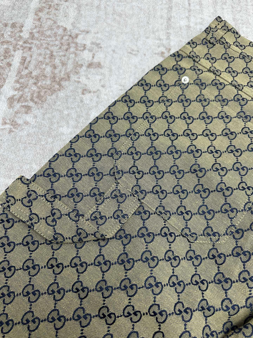 Gucci shorts fabric panel with allover GG monogram pattern