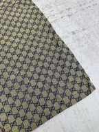Gucci shorts close-up of GG monogram fabric with stitched hem