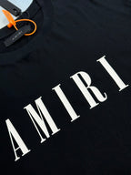 Black Amiri T-shirt AMIRI lettering close-up