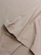 Light pink T-shirt sleeve with stitched hem detail