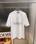 Gucci short-sleeve T-shirt in white with rhinestone logo and bow detail at center