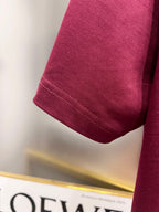 Magenta Versace T-shirt sleeve and hem detail