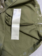 Louis Vuitton monogram short-sleeve shirt in olive green with interior label and stitched hem