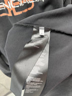 Gray Balenciaga T-shirt neck label tag inside collar