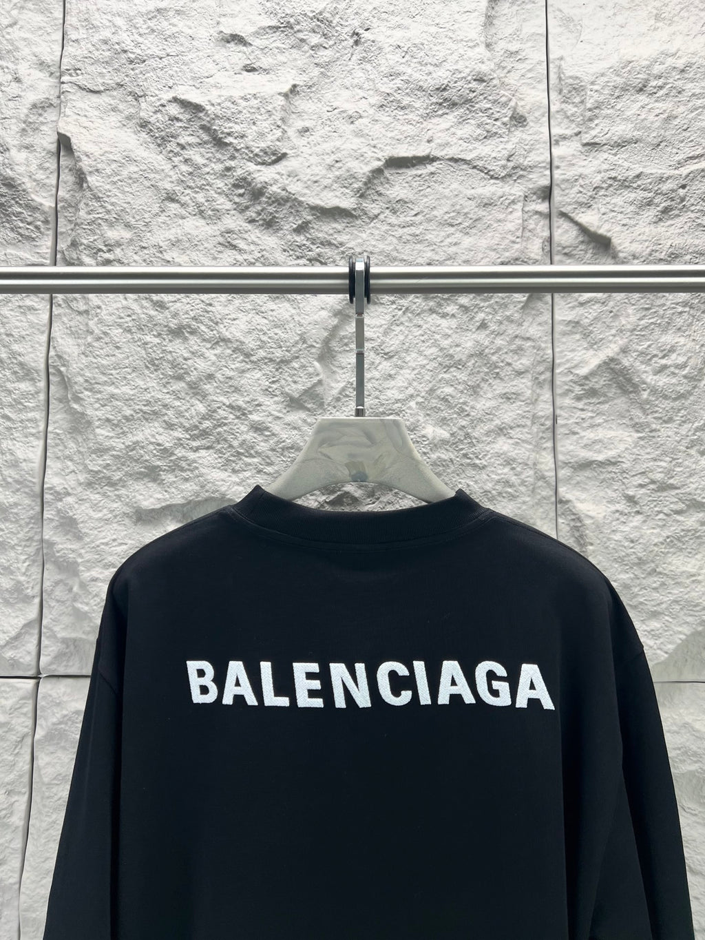 Balenciaga dark T-shirt with large back BALENCIAGA print