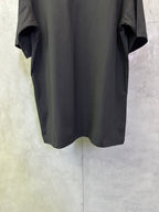 Balenciaga dark short-sleeve T-shirt back lower section