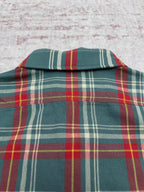 Ralph Lauren plaid shirt back yoke with collar and colorful tartan pattern