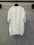 Fendi cream crewneck knit short-sleeve sweater, back view