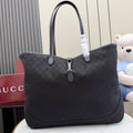 Gucci tote bag in dark gray with structured base and dual top handles