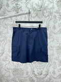 Dior blue short pants with button fly and cargo side pockets