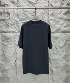 Balenciaga dark navy T-shirt on hanger, crew neck, short sleeves