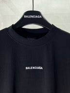 Balenciaga crew-neck T-shirt with neck ribbing and small chest logo