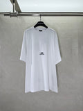 Balenciaga white T-shirt on hanger, small chest logo
