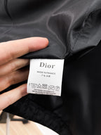 Dior hooded jacket care label, DIOR and Made in France on fabric tag
