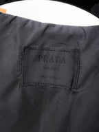 Prada long coat fabric with PRADA Milano label patch