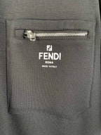 FENDI chest pocket with metal zipper and logo patch