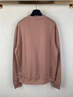 Louis Vuitton crewneck sweatshirt back view, long sleeves, mauve pink