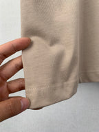 Louis Vuitton short-sleeve T-shirt, beige hem stitch detail