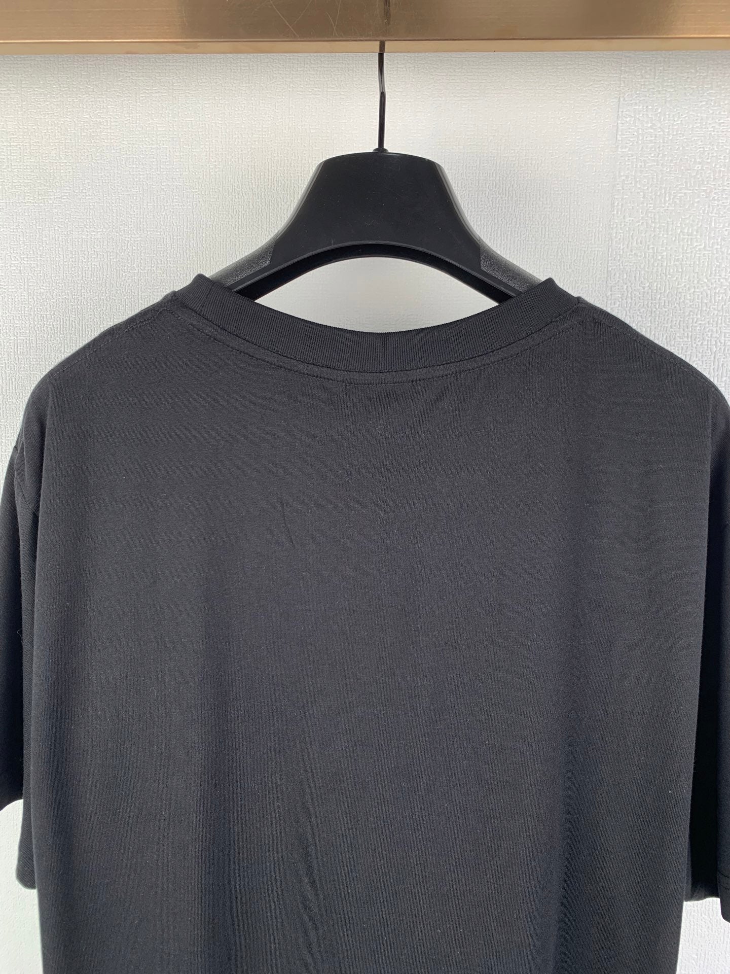 Louis Vuitton dark crewneck T-shirt, short sleeves