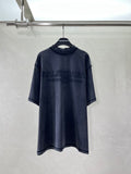 Balenciaga short-sleeve T-shirt with dark logo graphic on front